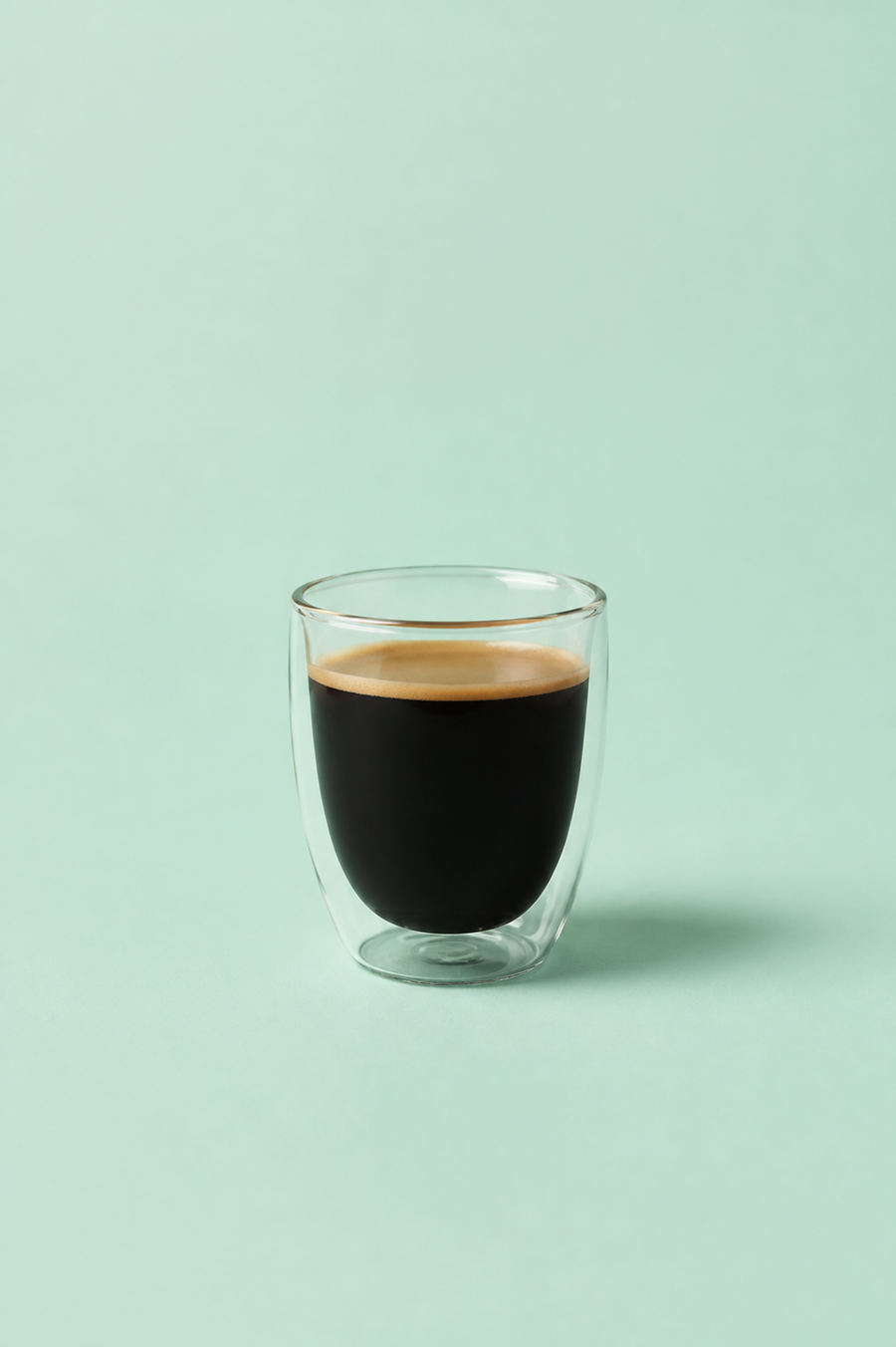 Americano on a mint studio background